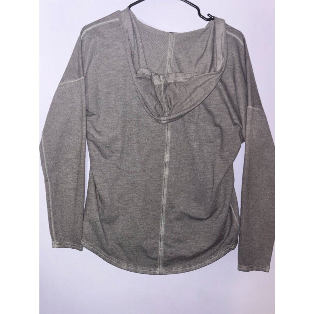 Orvis Gray V-Neck Hooded shirt Pullover Hoodie Small - Picture 3 of 10